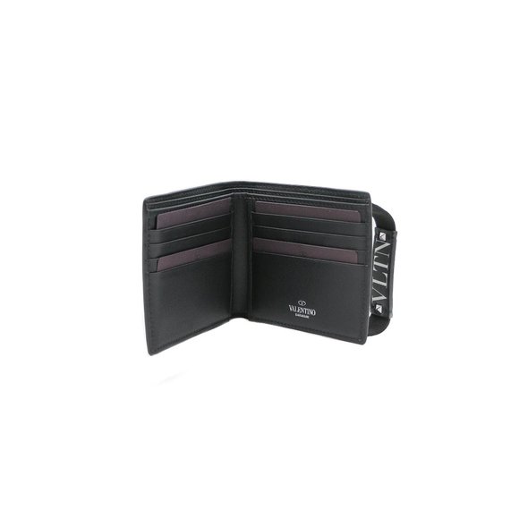 Valentino 11514- VLTN Black Leather Wallet